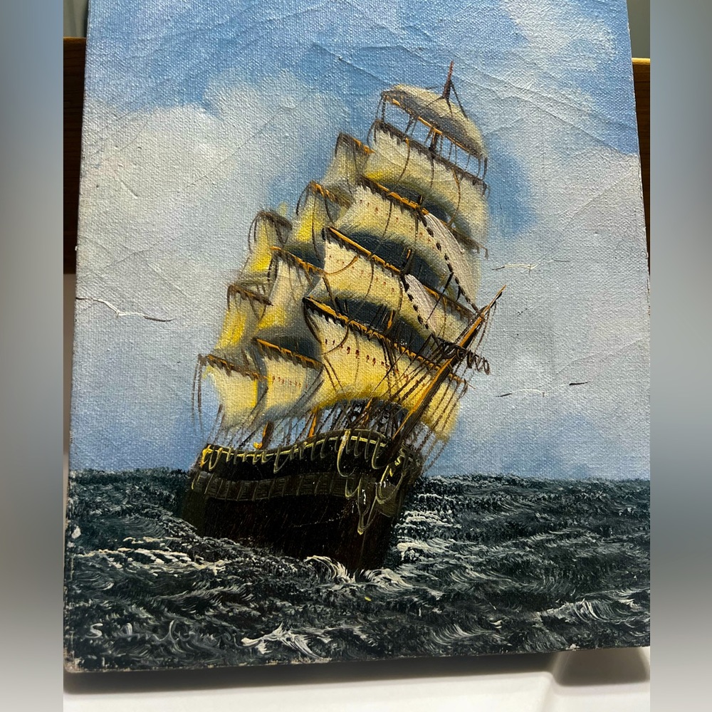 Ambrose oil on canvas painting